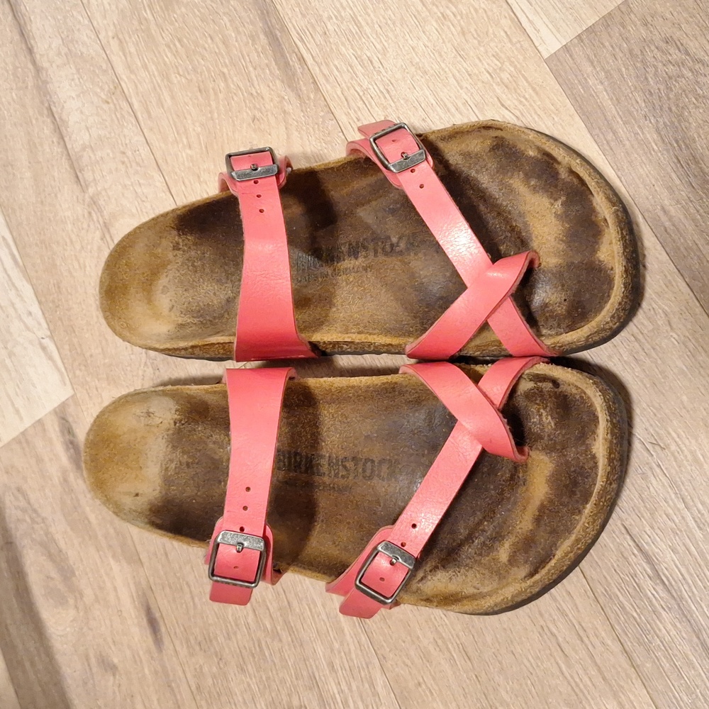 Pink birkenstock mayari size 38 or women's 7.5